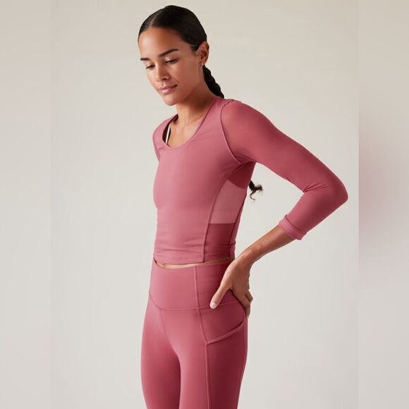 Athleta Pacer Mesh Top - Picture 1 of 13